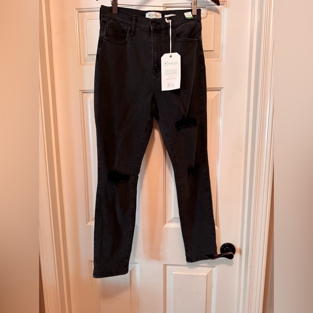 Re generation by Celebrity Pink Women's High Rise Black Skinny Jeans NWT